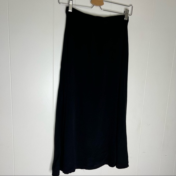Urban Outfitters Black Button Down Midi Skirt Sz S - Picture 3 of 7